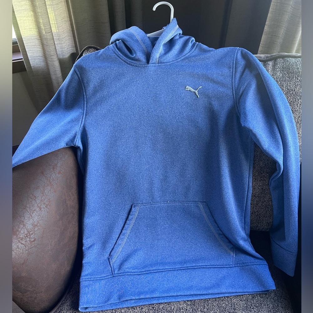 Puma Blue Hooded Sweatshirt